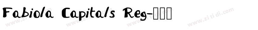 Fabiola Capitals Reg字体转换